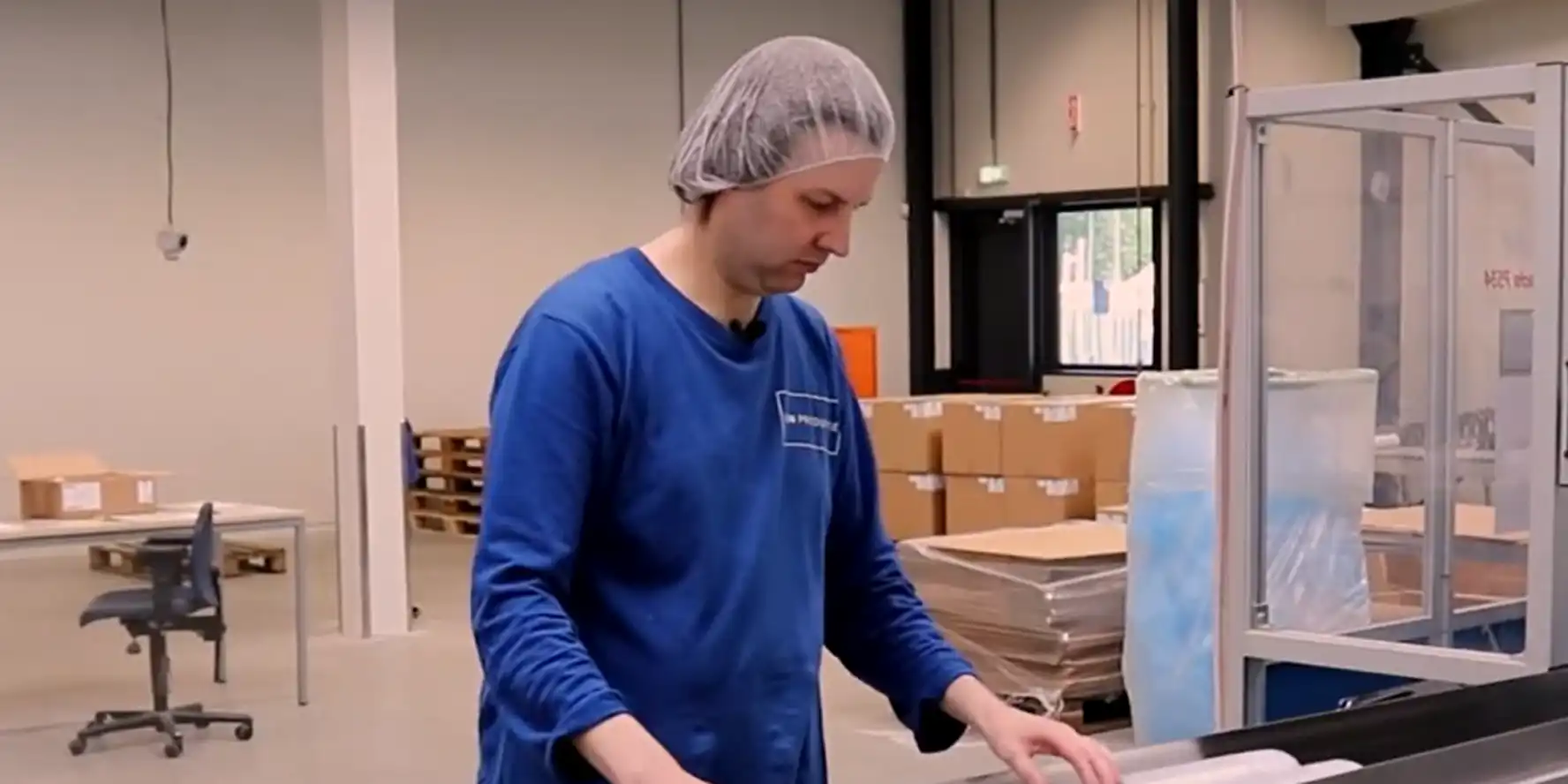 Film van Frank aan het werk