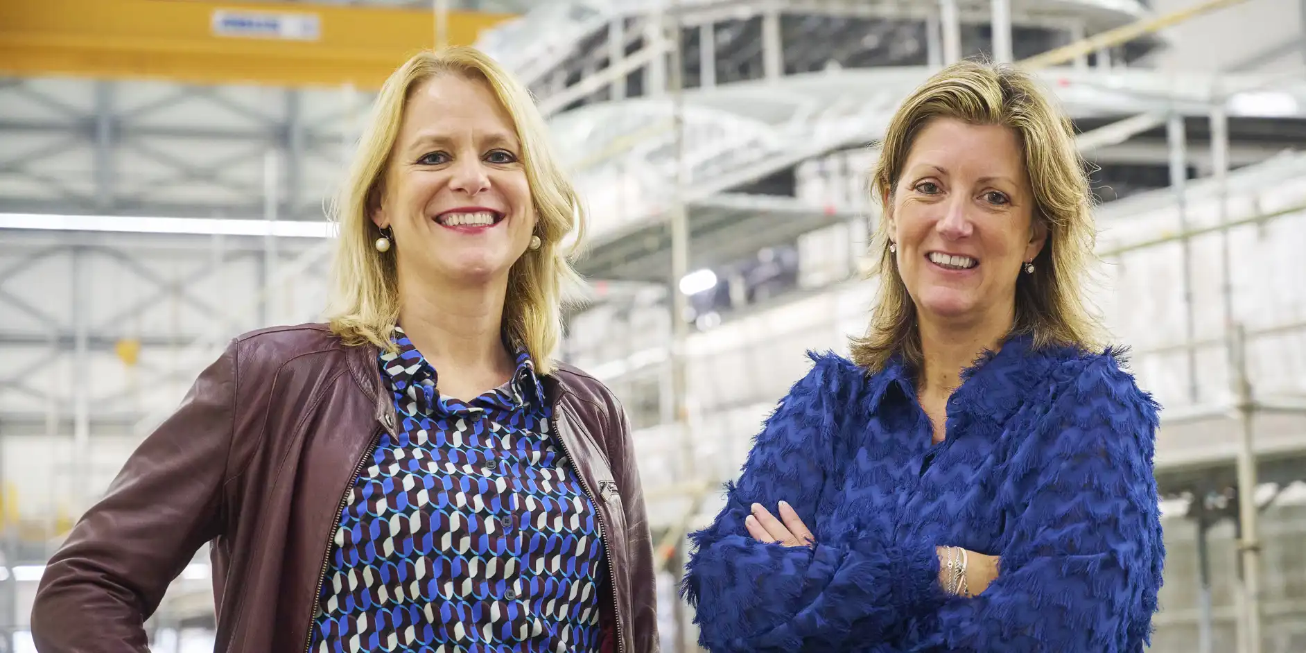 Op de foto accountmanager Hanneke en manager HR bij Heesen Yachts Maike Bonke
