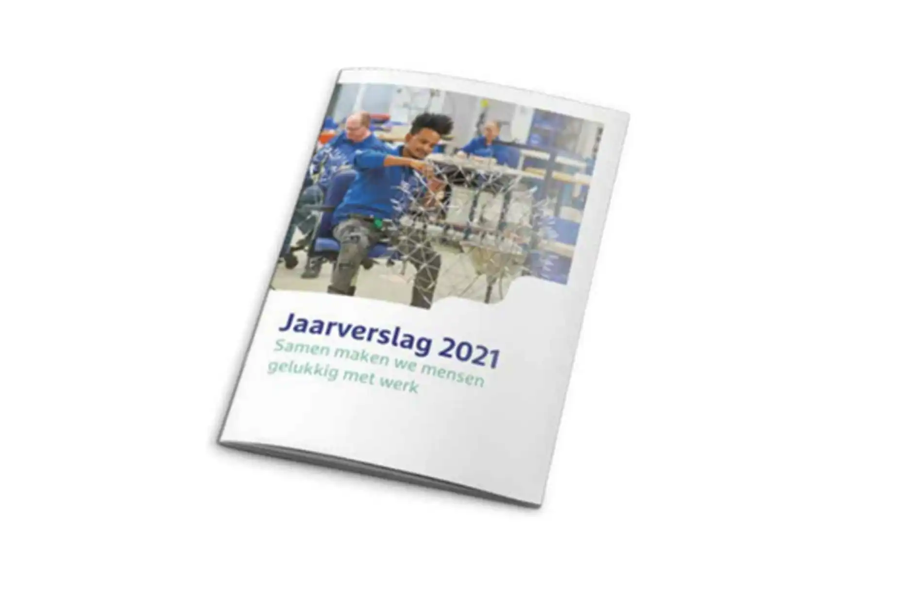Voorbeeld van de geprinte versie van het jaarverslag 2021