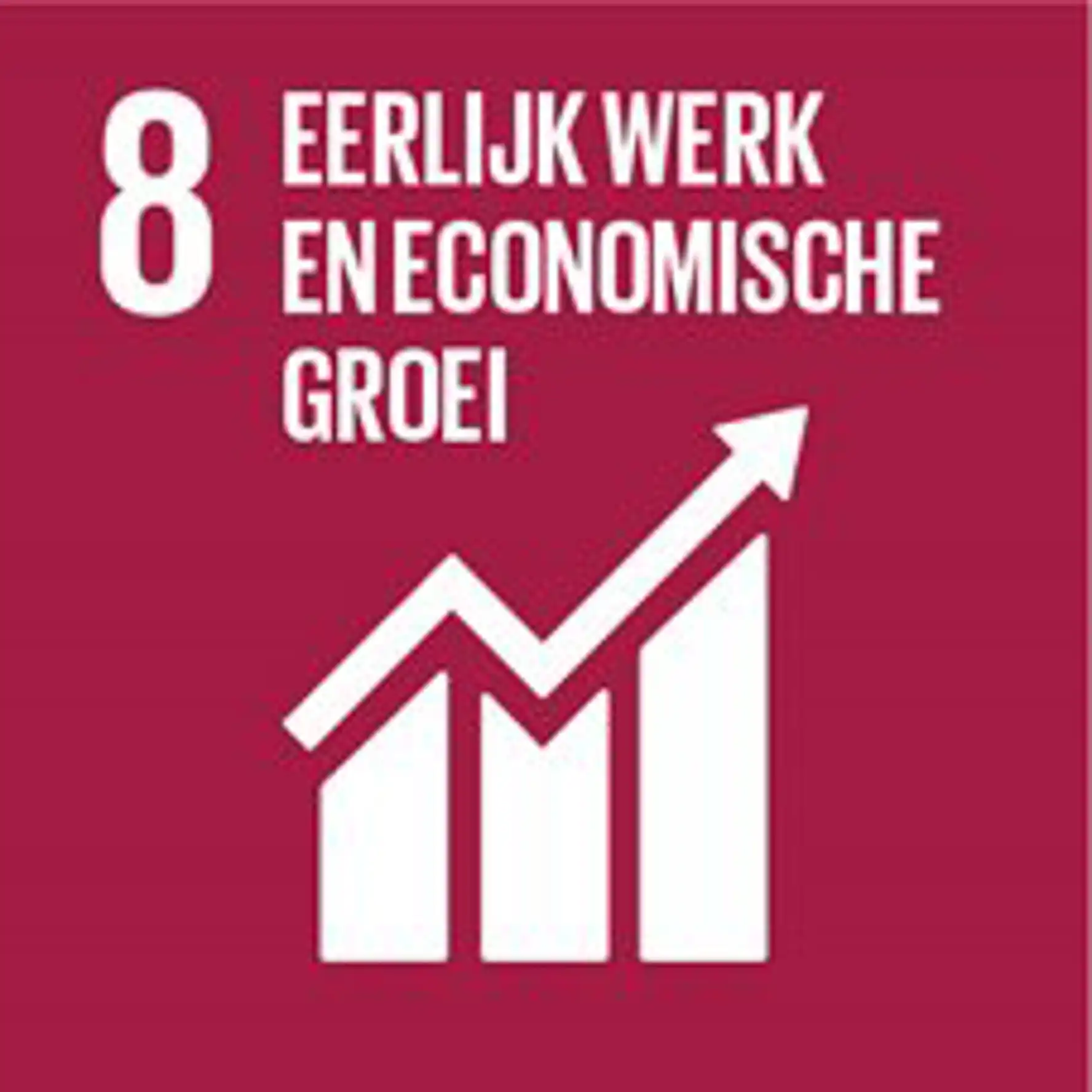 Eén van de global goals nummer 8 - eerlijk werk en economische groei
