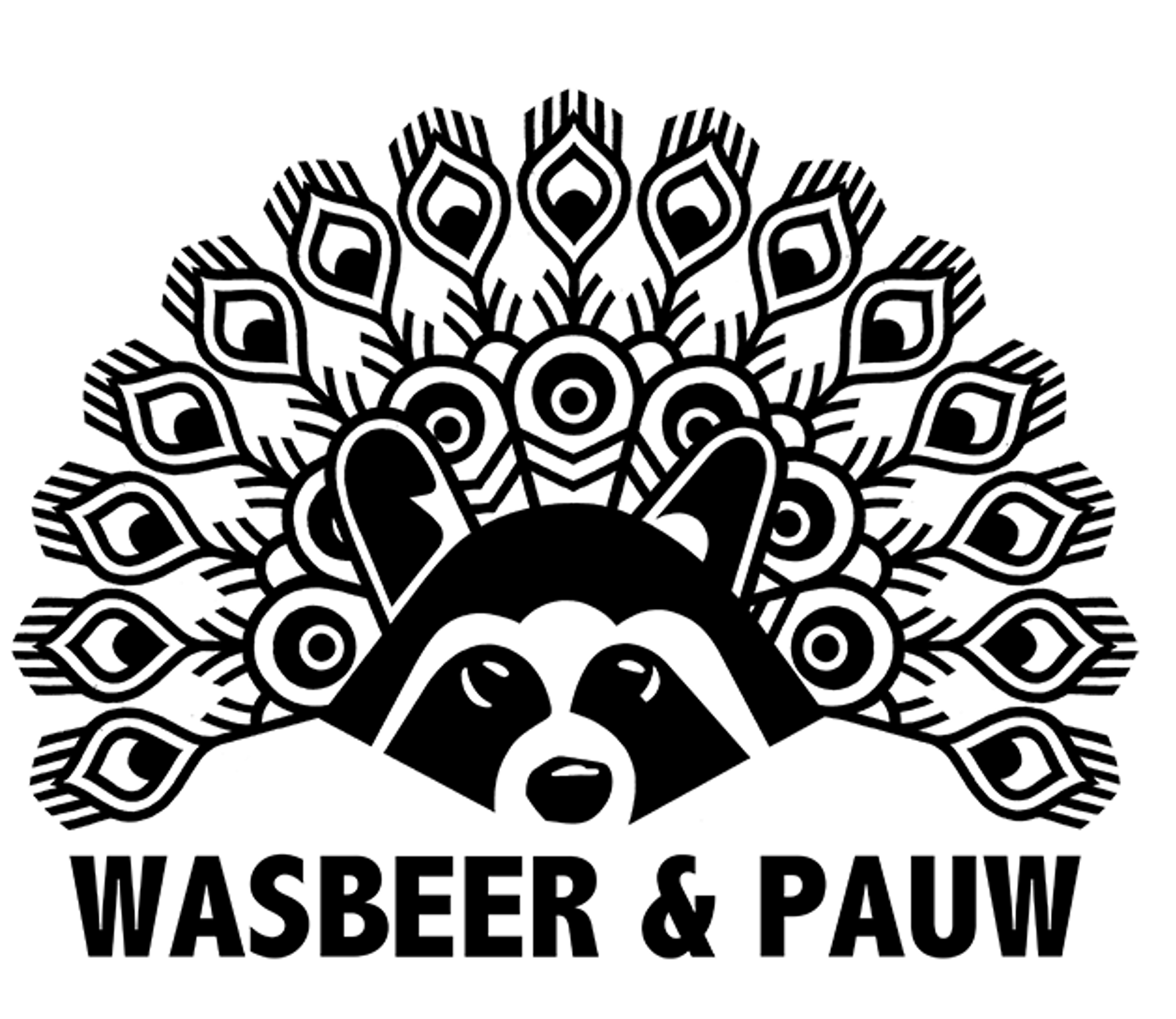 Logo wasbeer en pauw